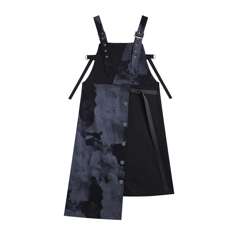 Zwarte CO'COUTURE Midi jurk REGAN CC RUST MESH DRESS