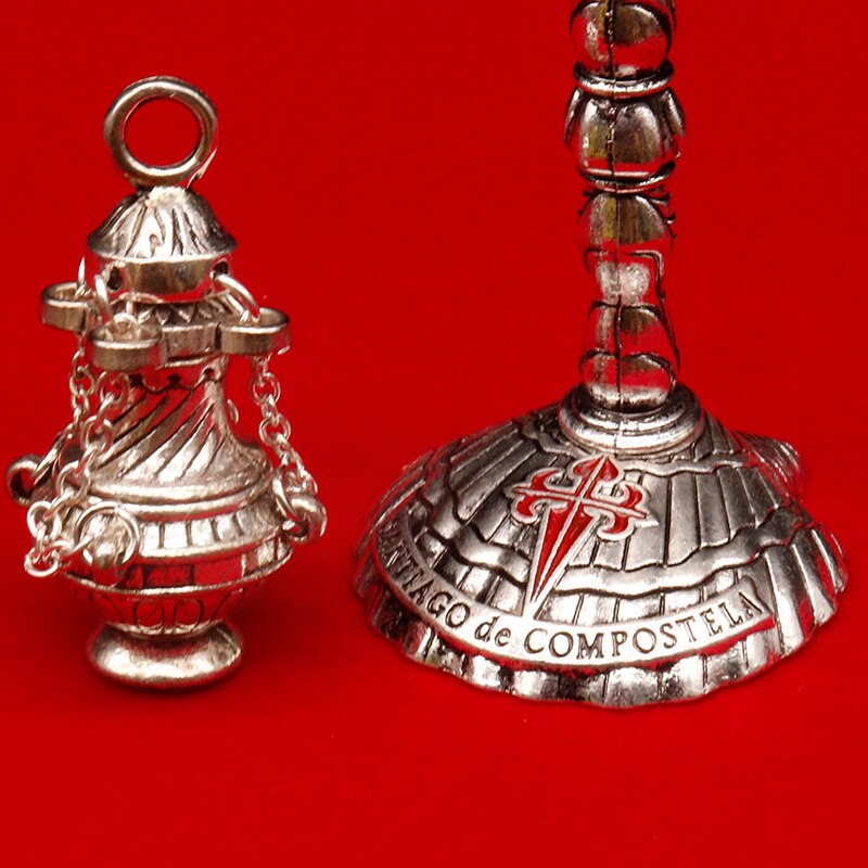 Bruciamento incenso-joyería religiosa de Metal, suministros de Catolicos, Cruz, para iglesia, kadzielnica
