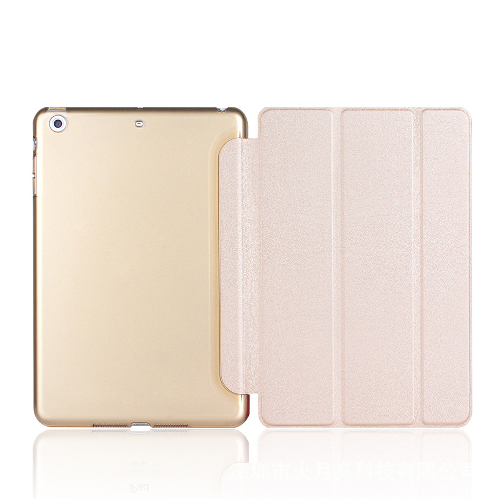Luxo ultra fino magnético inteligente flip suporte couro do plutônio coverse para mini 1 2 3 retina intelectual dormência: rose gold