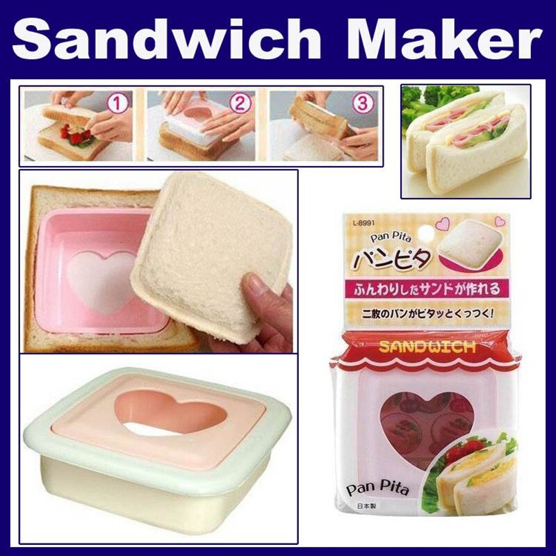 1pc smörgåsformar kärlek hjärtformat bröd rostat bröd gör form mögel toast cutter smörgåsar maker verktyg ok