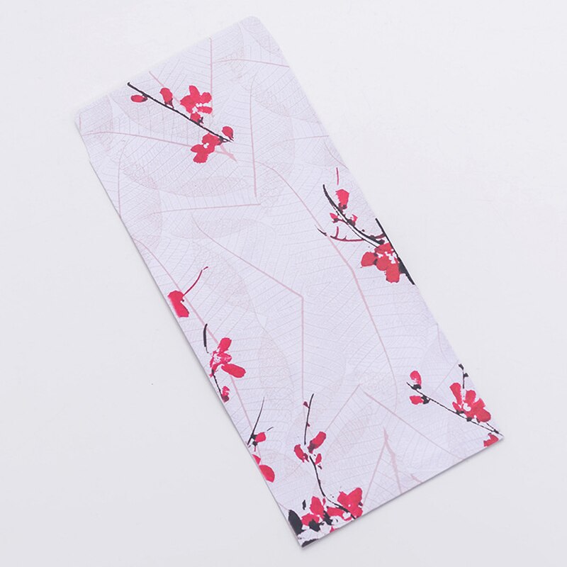 Ezone 3 pçs estilo chinês envelope para carta de escrita cartão de papel retro flor artesanato envelopes de papel material escolar: 5