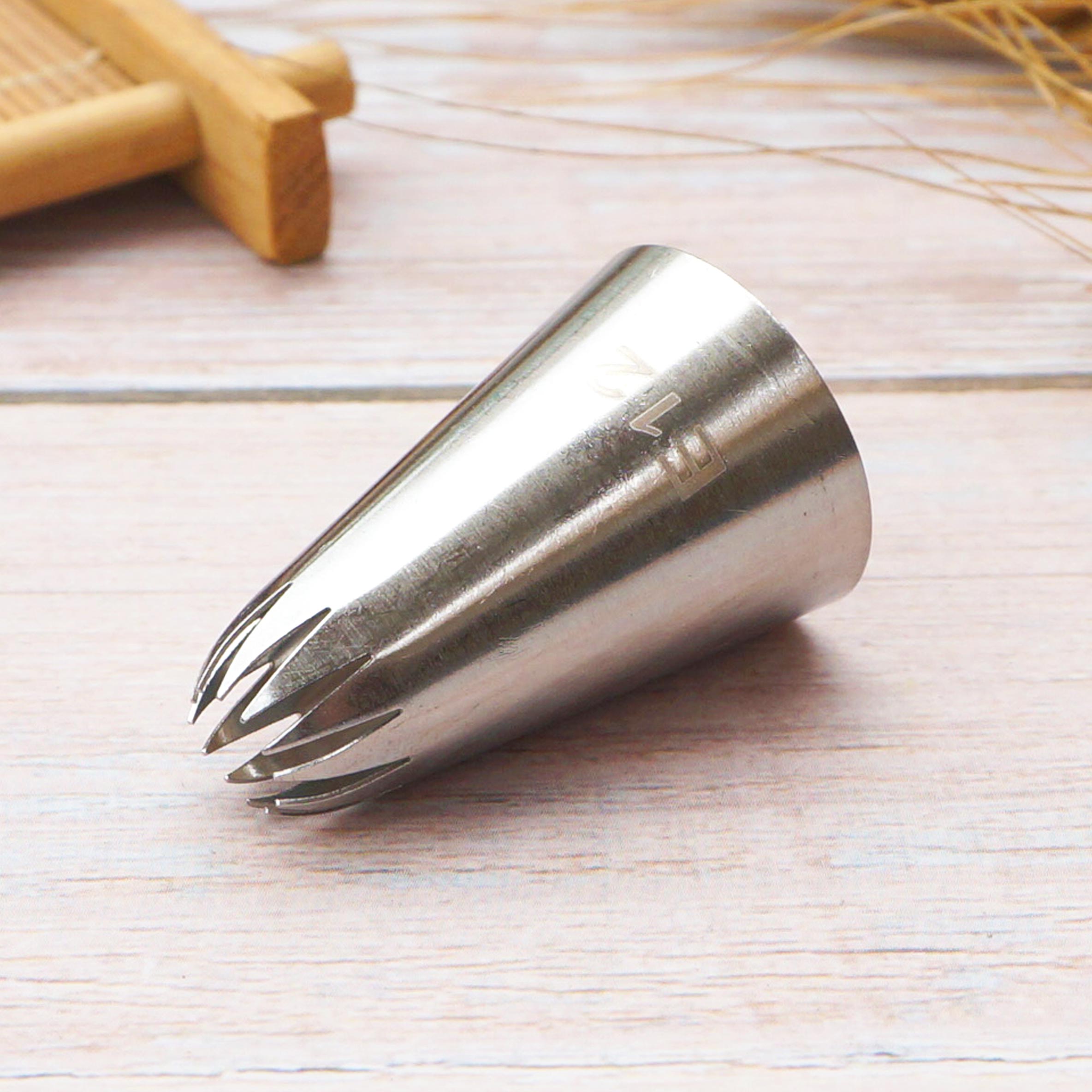 #E12 D63 Close Star Cake Decorating Pastry Piping Nozzle Icing Tips Bakeware Kitchen Cookies Tools Stainless Steel