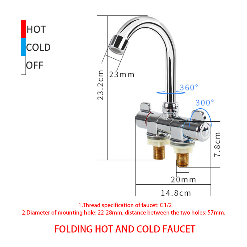 Robinet RV pliable à 180 degrés, évier rotatif à 360 degrés, robinet ou froid, cuisine, salle de bains, caravane, accessoires de robinet marin RV: Black