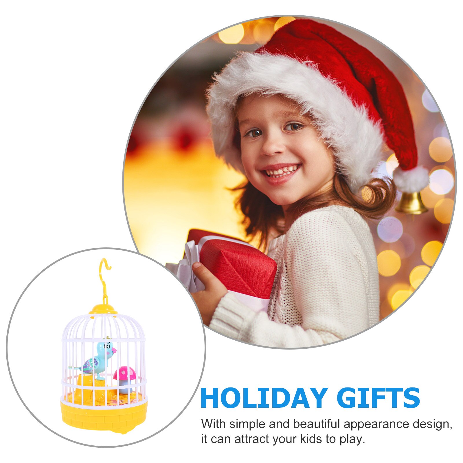 1 Set Interaction Light Artificial Bird Singing Bird Voice Control Bird Plaything