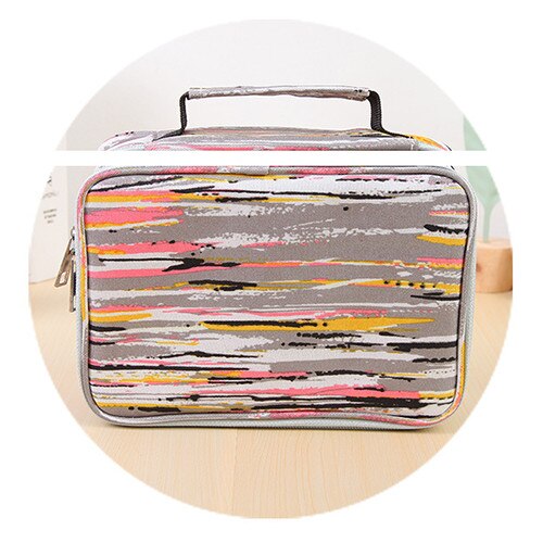 Mini 72 Holes School Pencil Case for Girls Boys Penal Pencilcase Kawaii Canvas Big Pen Box Stationery Kit Large Cartriage Bag: Pink Empty Penal