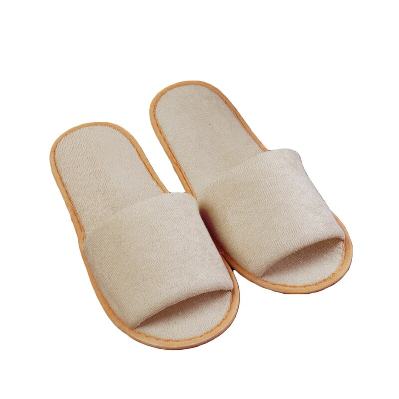 Simple Slippers Men Women Hotel Travel Spa Portable Slippers Solid Folding House Home Floor Towel Slippers Indoor: Yellow