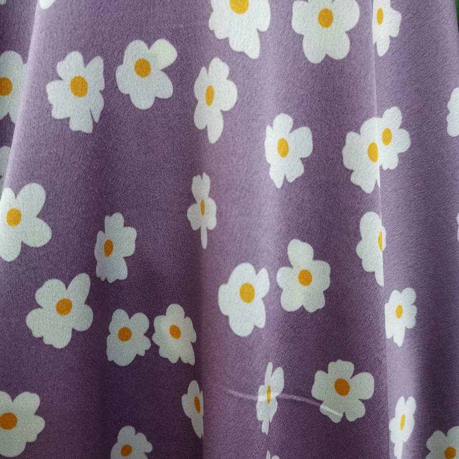 Glossy Daisy Dress Chiffon Material Tissue Fabric DIY Clothing Sewing Textile Summer Cloth: 3
