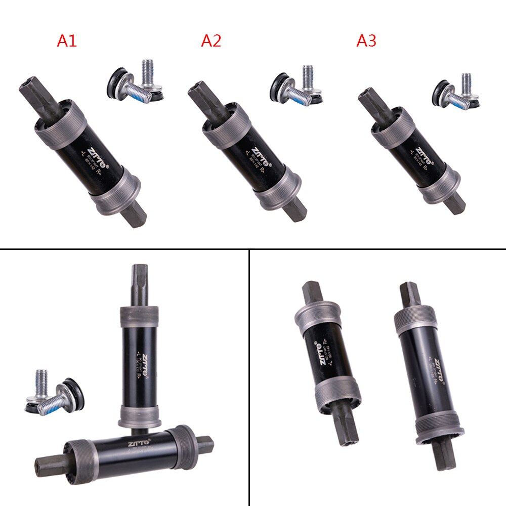 Bicycle Square Tapered Bottom Bracket BSA 80x142 100x155 100x177 80mm 100mm Axis For Quare Hole For Fat Snow Bike