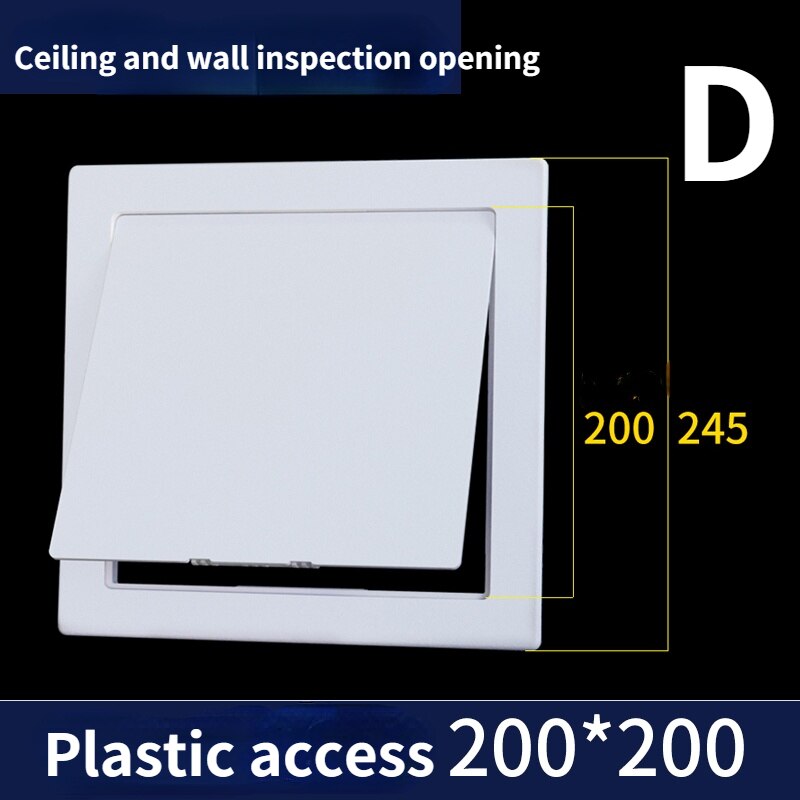 Plastic Access Panel for Multi-size Reinforced Plumbing Wall Access Doors Plastic access: D