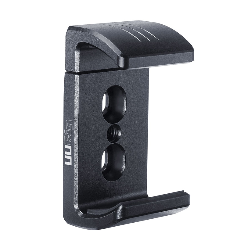 UURig R010 Power Bank DSLR Camera Kooi Bracket Klem Houder Draagbare Aluminium Legering Mobiele Telefoon Uitschuifbare Clip met 1/4 Schroef
