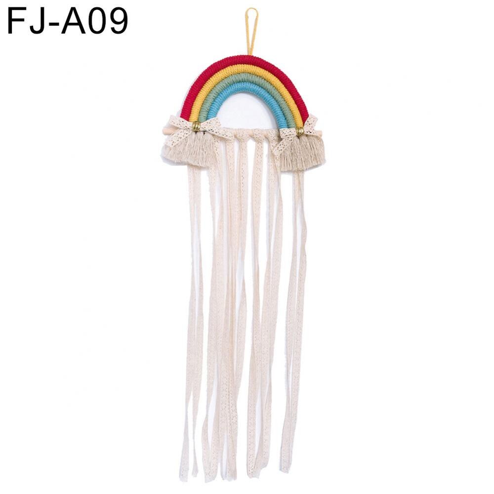 Style Cute Rainbow Hairpin Hair Clip Holder Storage Organizer Girl Room Hanging Ornament Decoration Crafts: FJ A09