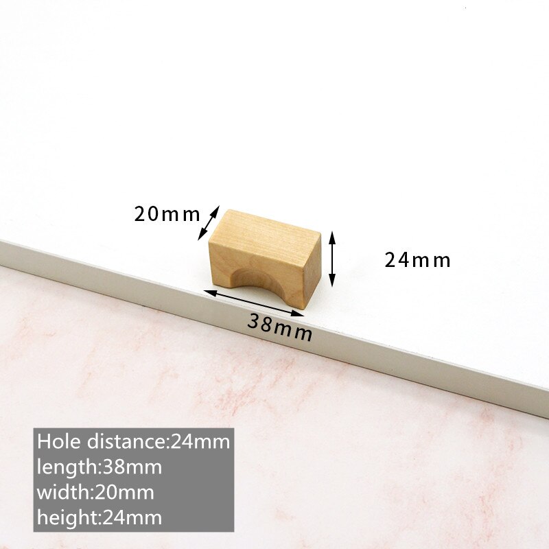 Natural Solid Wood Dresser handles desk drawer knobs and Pulls kitchen Cabinet Door Pulls furniture handle Hardware decoration: A7