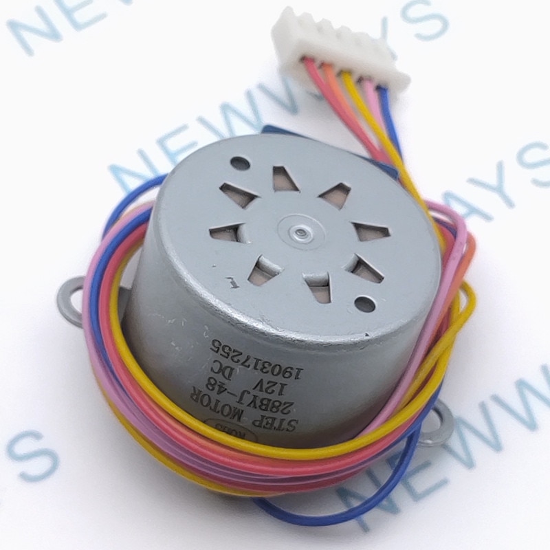 1 stk stepper motor 28 byj -48-12v dc12v uten uln 2003 bred stepper motor 28 byj 48-12v