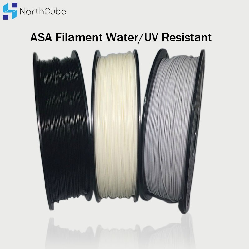 Northcube Asa Filament 1Kg 1.75Mm Water/Uv-bestendig, 3D Printer Asa Materiaal Voor 3D Printer, hogere Stijfheid dan Abs Filament