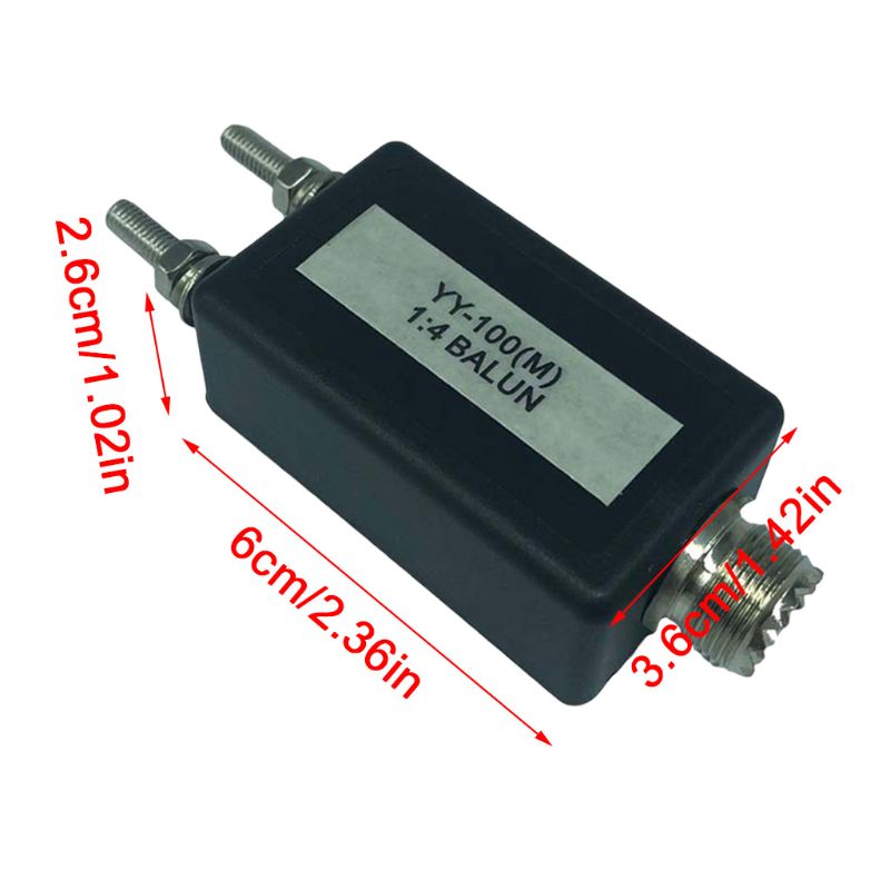 100 1:4 HF-Kurzwellenantennen-Balun QRP Mini-Baluns für M-Typ-Schnittstellenfrequenz