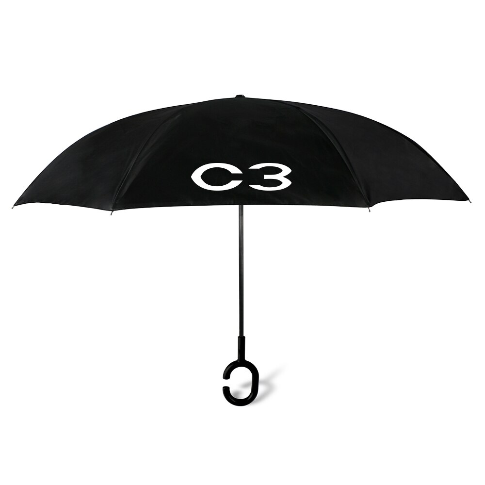 Parapluie inversé en forme de poignée en C pour Citroen Berlingo C2 C3 C4 C5 C6 C4L C8 c-crosser Jumpy Nemo Picasso Xsara accessoires Auto: For C3
