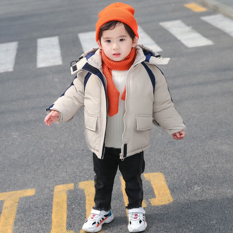 Hh Kids Winter Down Katoenen Parka Voor Jongens Warm Pak-30 ℃ Dikke Jas 4 Kleuren Casual Voor 3-8 Jaar Oude Baby Jongen Bovenkleding Geul