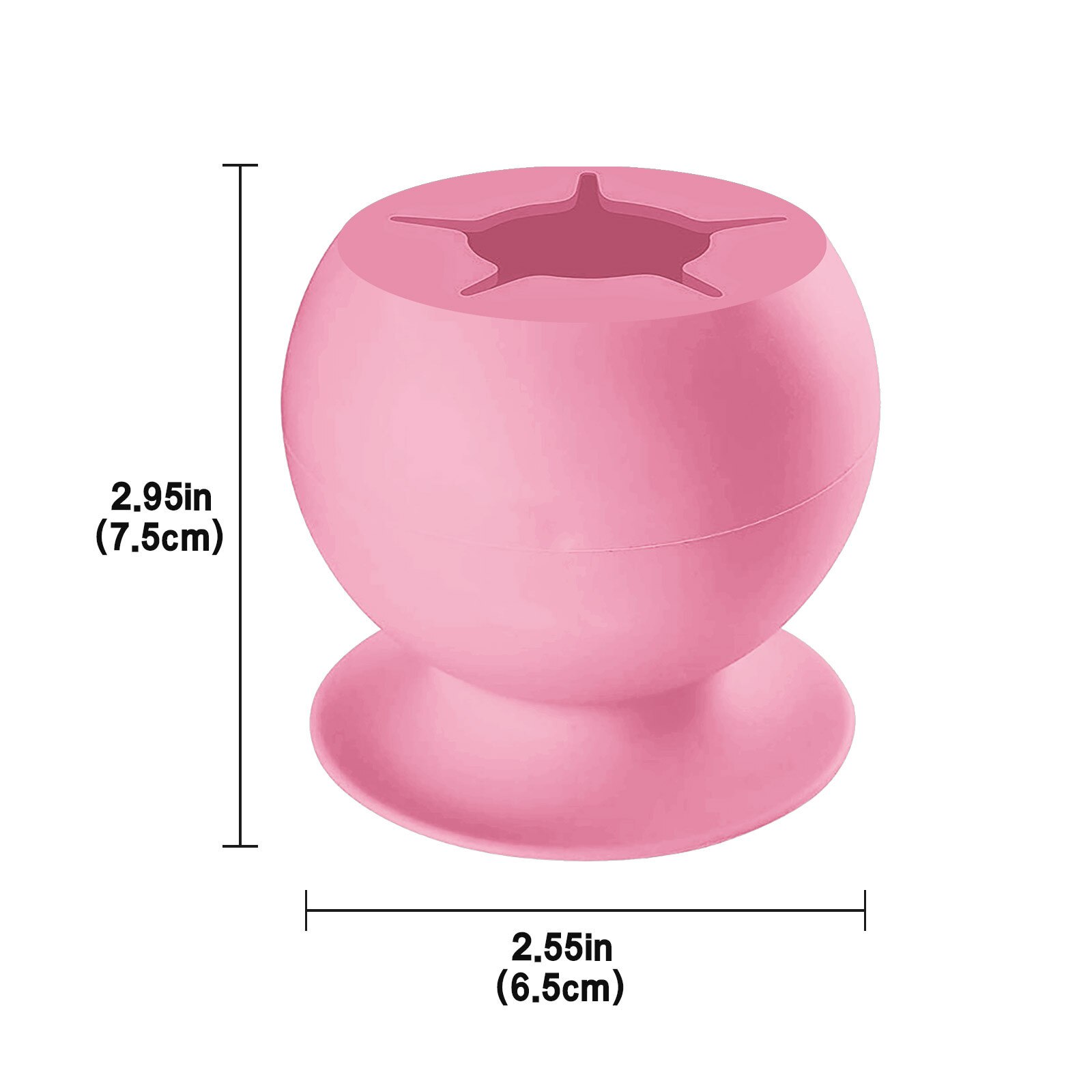 Opzetborstel Covers Make-Up Borstel Holdsuctioned Vinyl Wieden Schroot Storage Collector Ambacht Wieden Diy Handwerk Opbergdoos: I 1PC