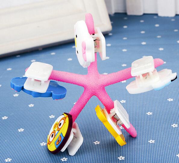 JZ006 Klassieke cartoon penguins Stitch clip PVC kledingstuk clips leuke cartoon little boek clip