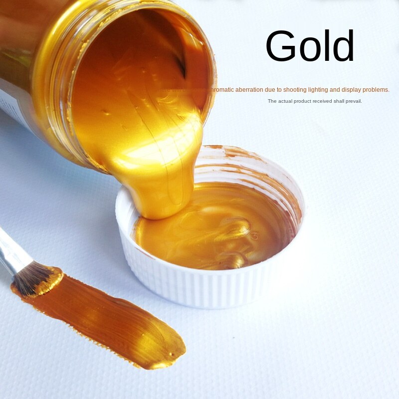 60ml Gold Paint Metallic Acrylic Paint,waterproof Not Faded for Statuary Coloring DIY Hand Clothes Painted Graffiti Pigments: 9