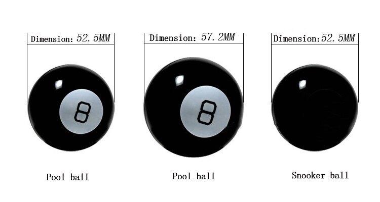 57.2/52.5mm High grade American Standard Pool Durable Resin Billiards billiard balls 16 Pcs/set