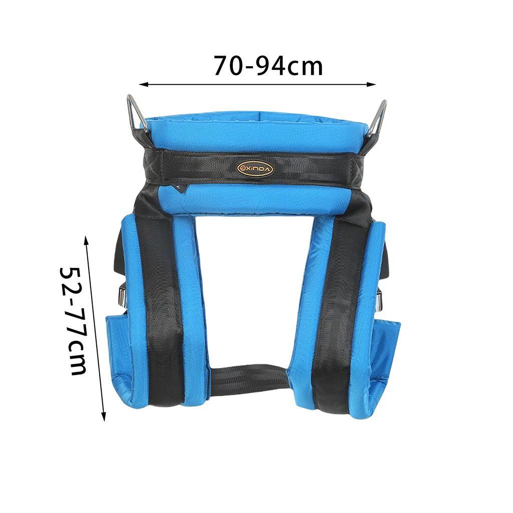 Outdoor Children’s Trampoline Special Safety Belt Trampoline Safety Pocket Safety Belt Square Play Protective Accessories: WHITE