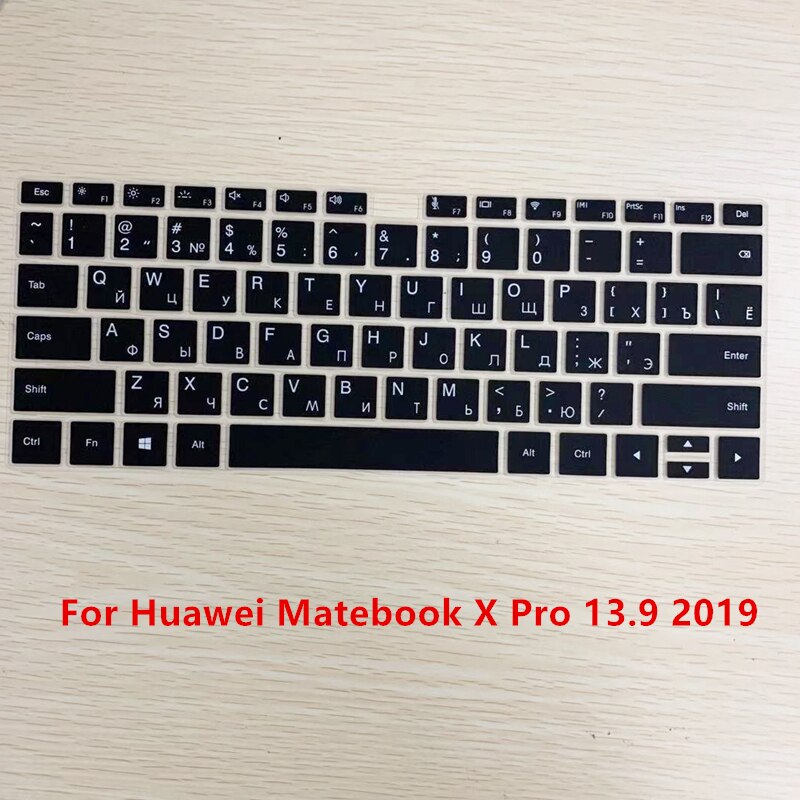 Russische Silikon Tastatur Abdeckung für Huawei Matebook 13 X Profi 13,9 Dünne Aufkleber für Matebook X Profi 13,9 Schutzhülle Film: X  Profi 13.9 2019