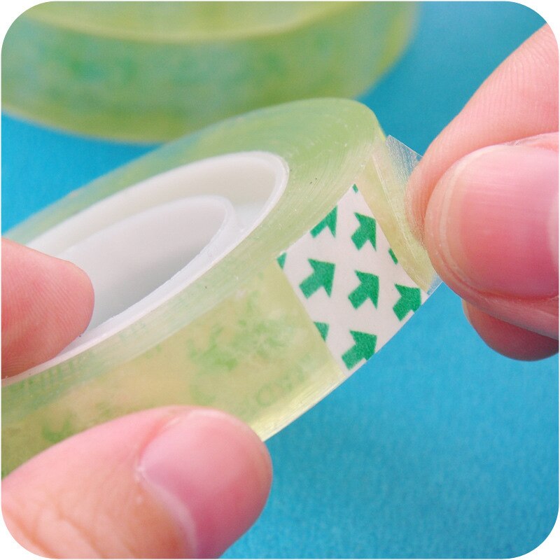 5pcs/set Transparent Tape Width 8/10/12/15/18mm*25m Office Tape Student Stationery Tape School Office Supplies papeleria