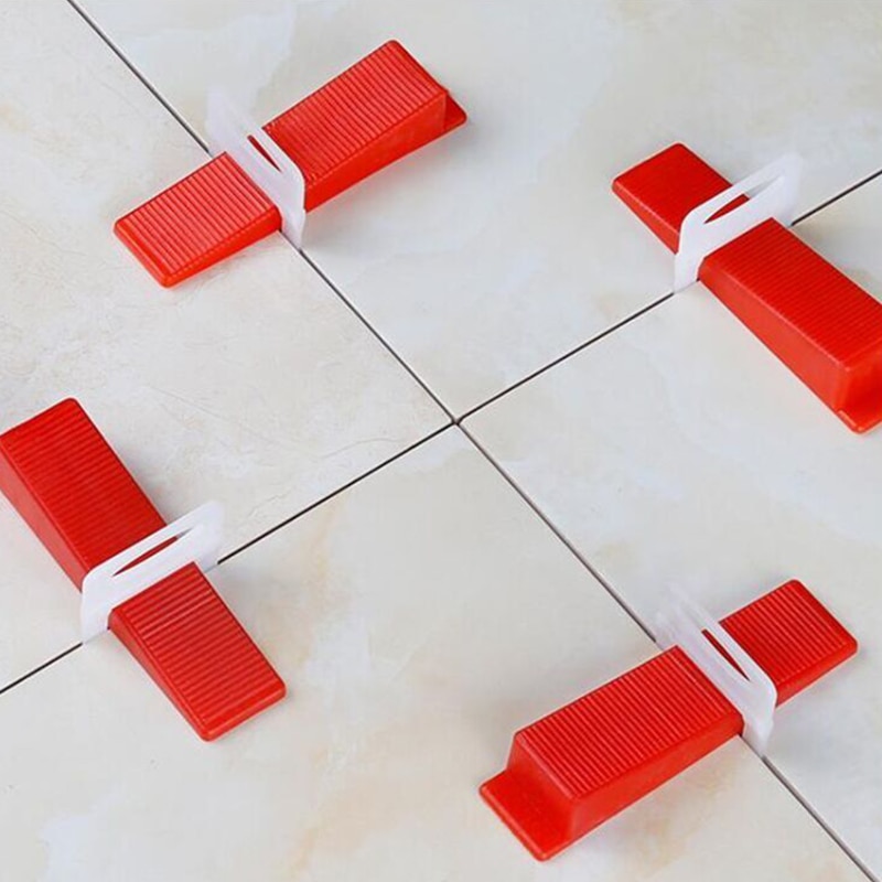 Accurate Tile Leveling System100 Clips + 100 Wedges+1Tile pliers Floor Wall Flat Leveler Plastic Spacers constructions tool