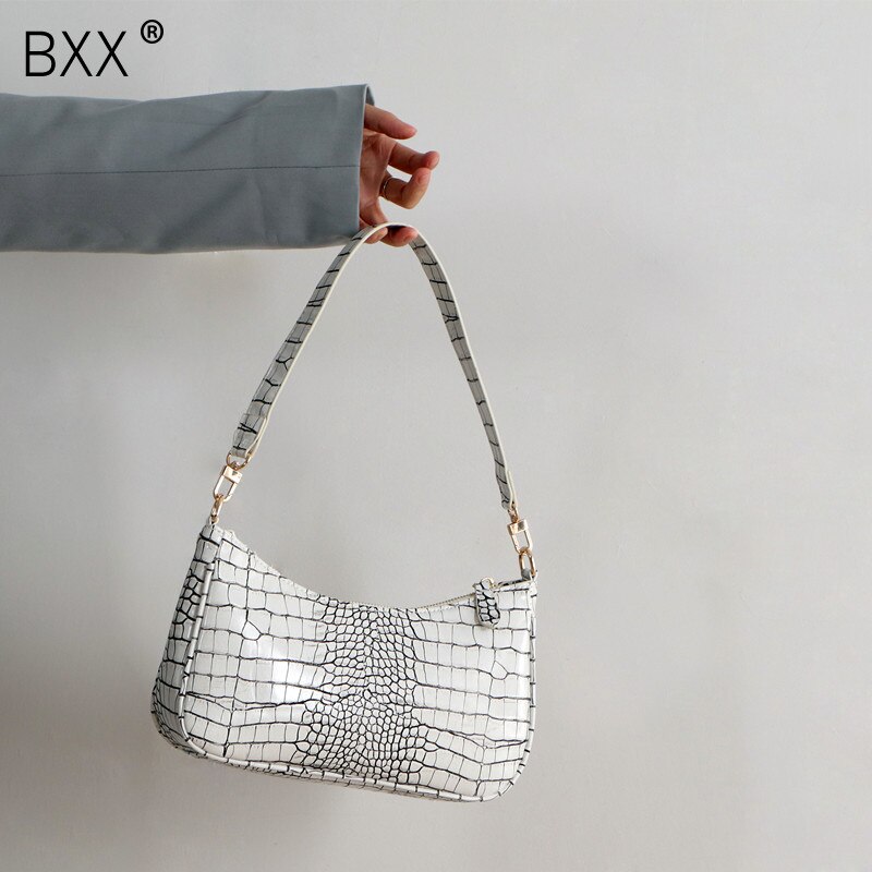 [bxx] pu leren crossbodytassen met krokodillenmotief voor dames, schoudertassen, handtassen, reistassen, crossbodytassen  hm005