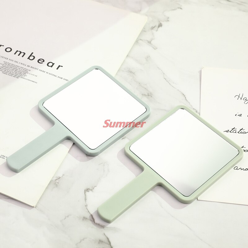 Handle Mirror Square Makeup Mirror Handheld Vanity Mirror Hand Mirror Makeup