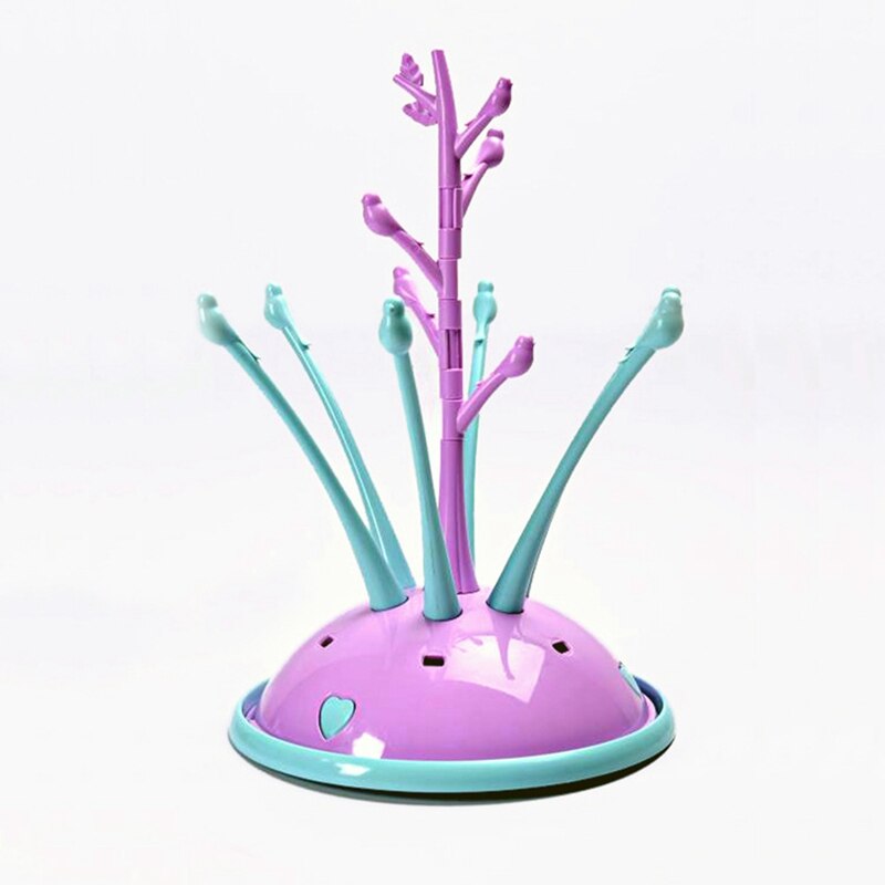 Bärbart torkställ för babyflaskor dräneringsflaskhållare för matning av torkstativ för babyflaskor