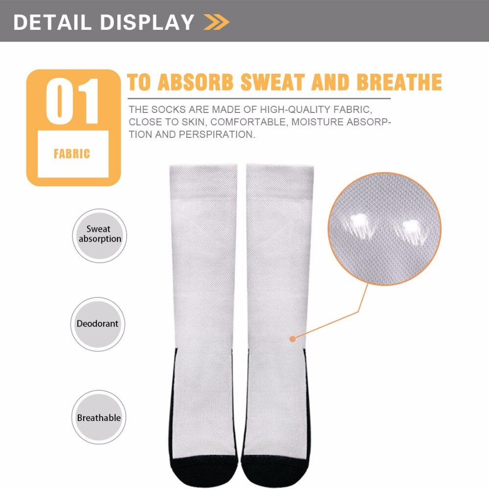 INSTANTARTS Women Men Breathable Sports Socks Space Astronauts Print Black Gym Socks Cycling Hiking Athletic Socks Adult Summer