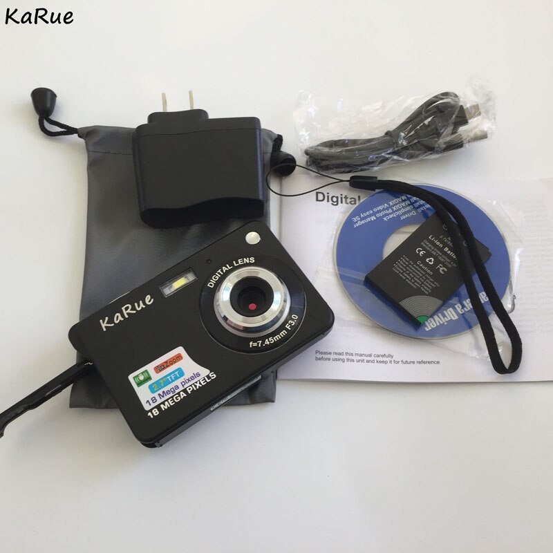 KaRue DC-530I 18 Mega Pixels CMOS 2.7 inch Camera TFT LCD Screen HD 720P Digital Camera Portable Take Photos and Video