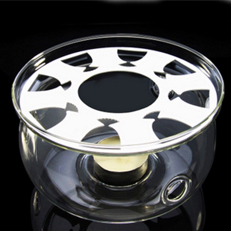 Verwarming Base Koffie Water Thee Kaars Helder Glas Hittebestendige Theepot Warmer Isolatie Base Kaarshouder Thee Accessoires