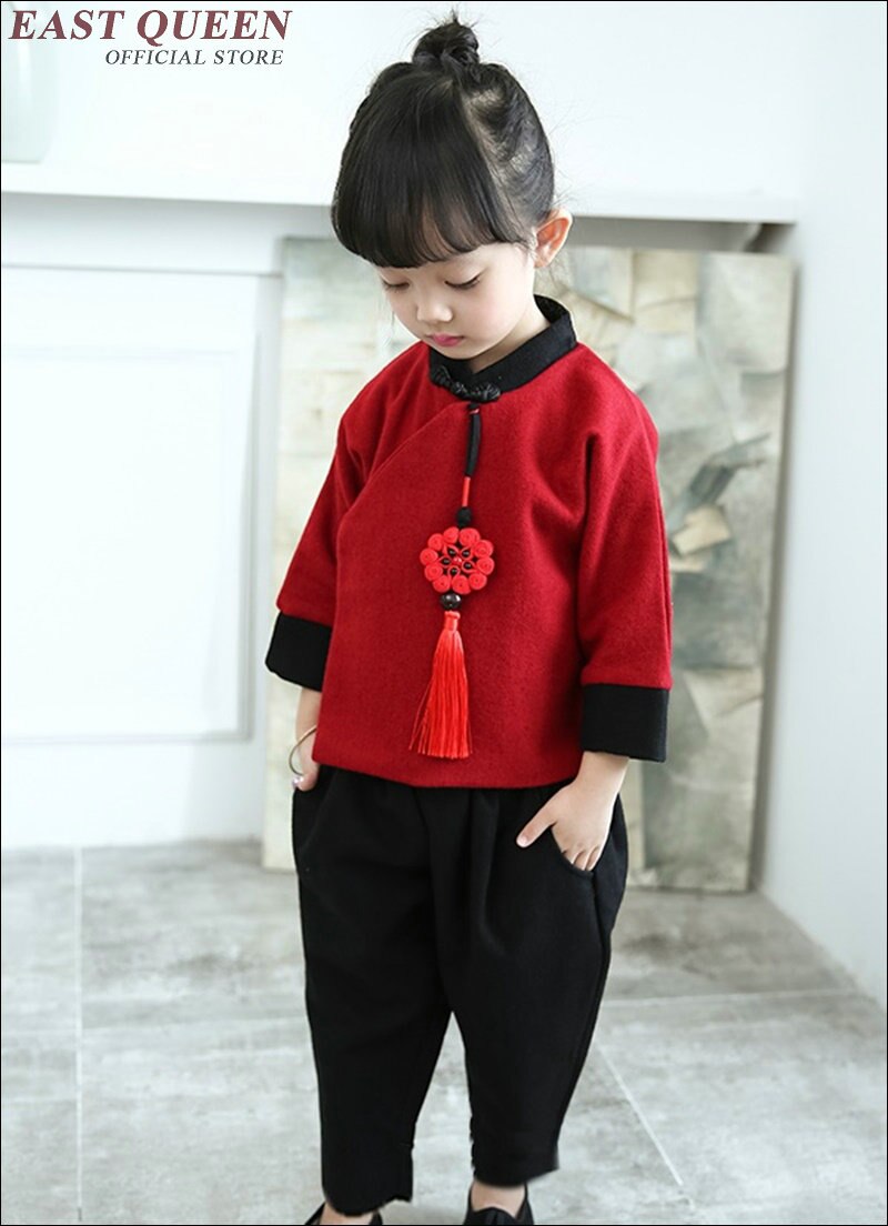 Chinese kids clothes teen girls clothing chinese clothing store child costumes children sutis AA1728: S