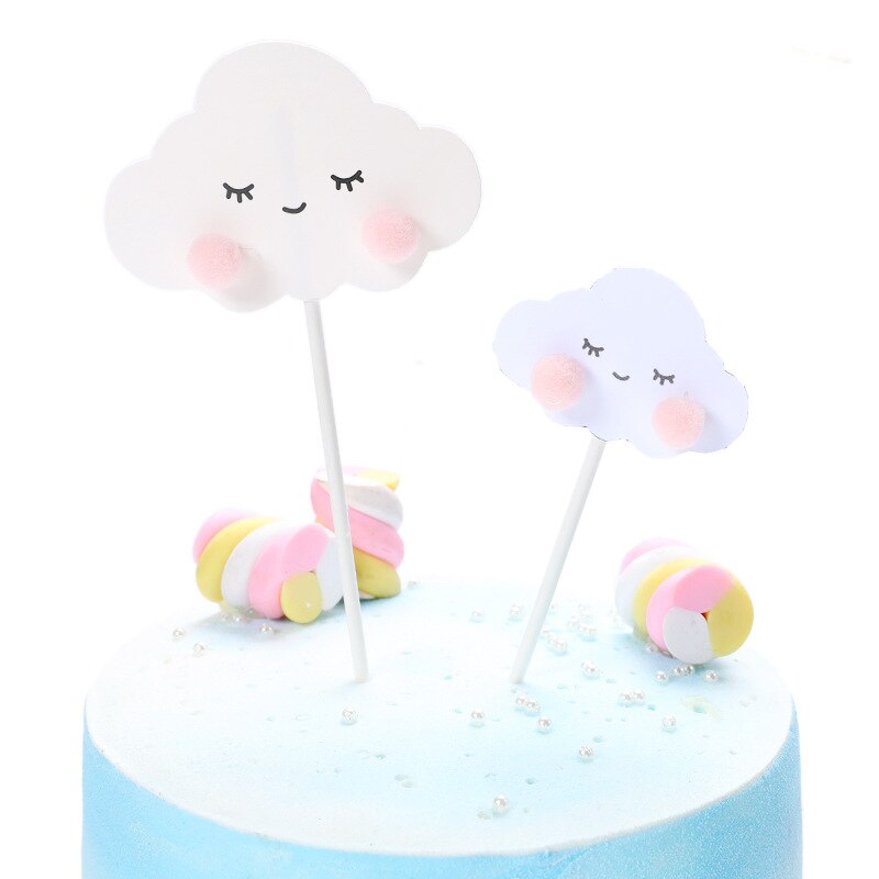 6 stks/partij Foam Ballon Gemengde Kleuren Cake Topper Gelukkige Verjaardag Cake Topper Baby Shower Decoraties Wedding Party Cake Deoration: COFFEE