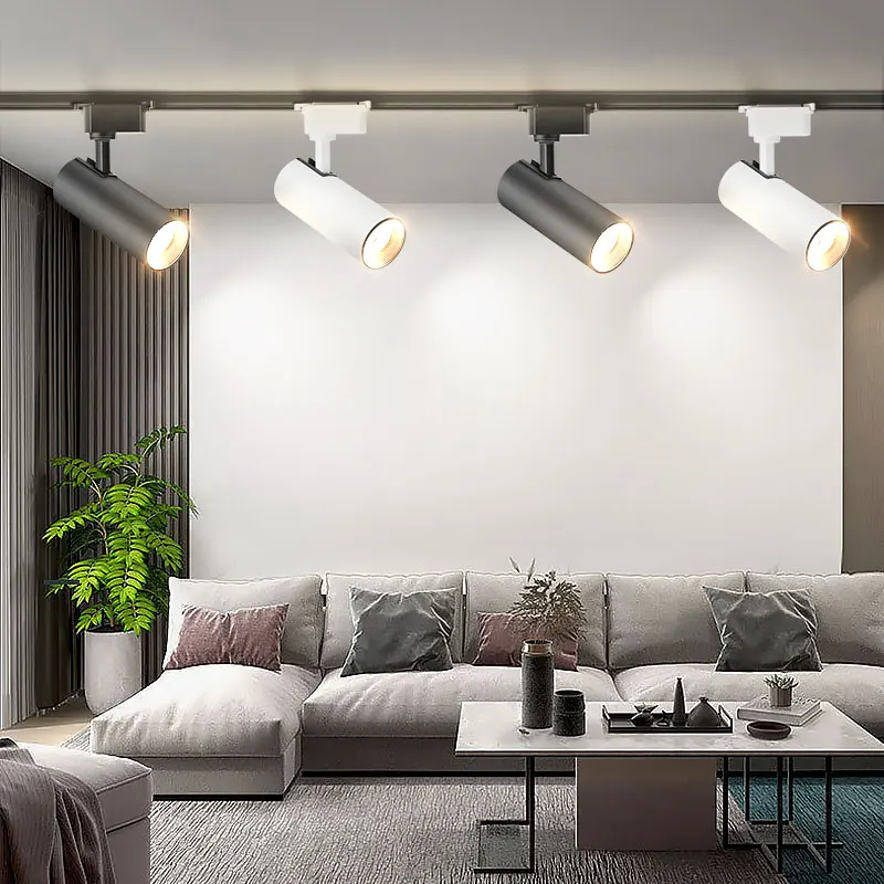 Led Track Light 30W Set Spotlight 220V Rail Lighting Indoor for Home Living Room Clothing Store Bedroom Ceiling Lights Fixture