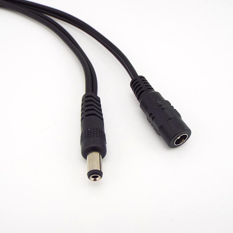 2 way DC Power adapter Cable 5.5mmx2.1mm 1 male to 2 female 2 Male Splitter connector Plug extension for CCTV LED strip light