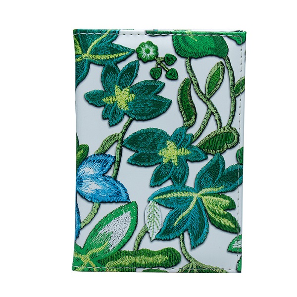 Bloemen Paspoort Covers Reizen Paspoort Case Rusland Document Cover SIM Paspoort ID Kaarthouders Voor Vrouwen: Green