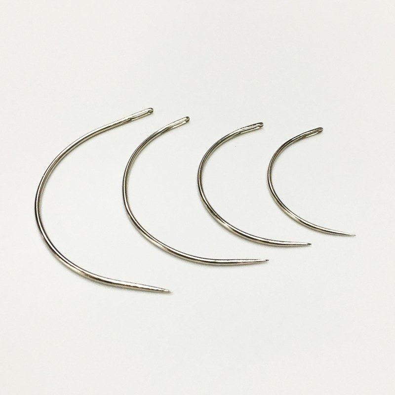 Four Size Manual Curved Needle DIY C-shaped Curved Needle Large Hole Special Needle Multipurpose Handmade Leather Stitch