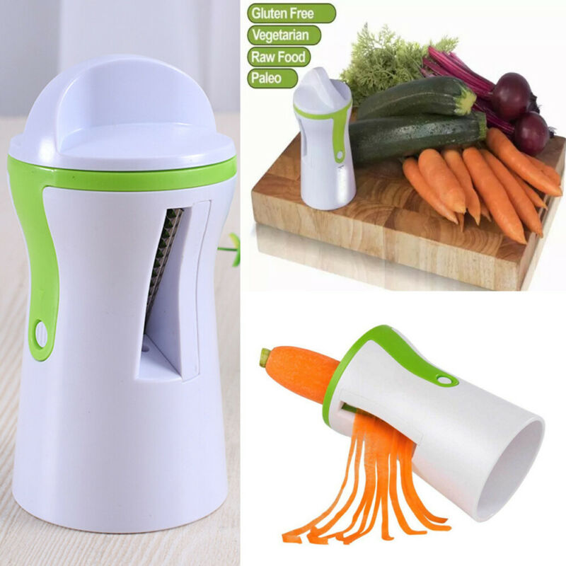 Cortadora De Vegetales En Espiral Y Forma De V - Herramienta Manual De Cocina, Ideal Para Ensaladas Creativas