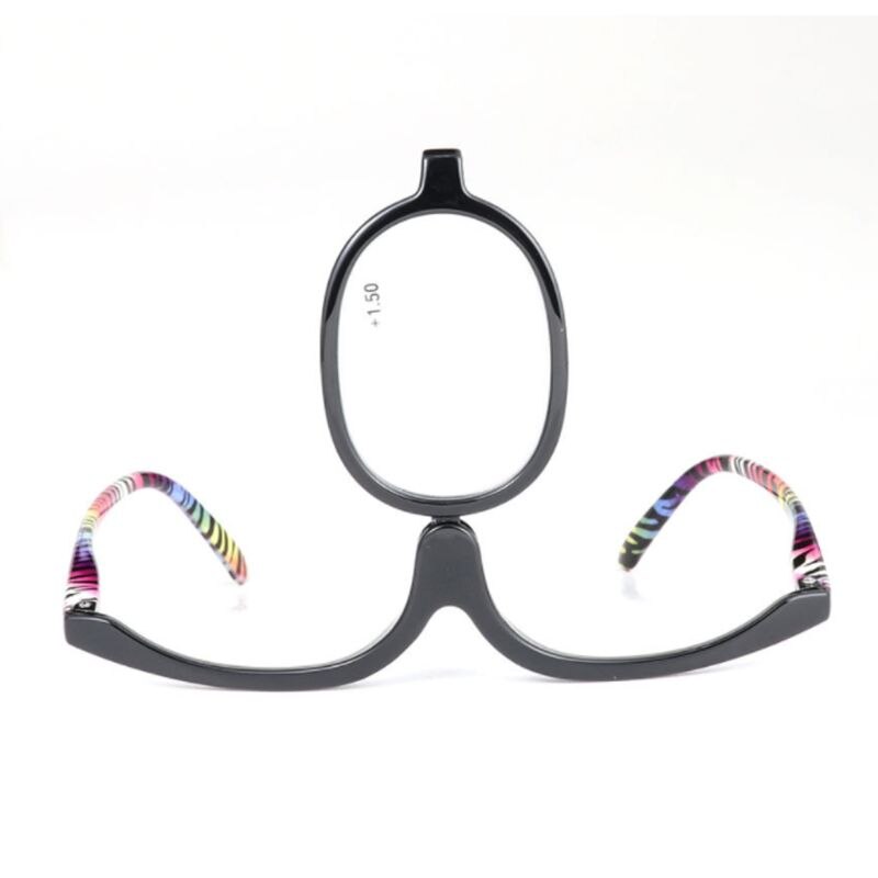 Gafas de lectura giratorias, maquillaje de aumento, plegables, presbicia cosmética