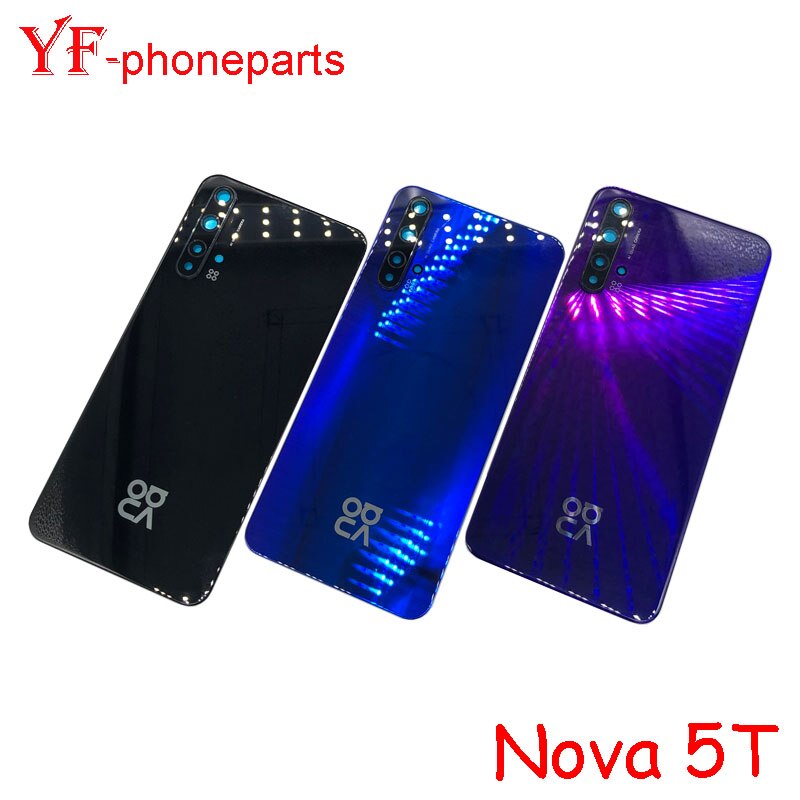 Voor Huawei Nova 5T Terug Batterij Cover Rear Panel Deur Behuizing Geval Reparatie Onderdelen