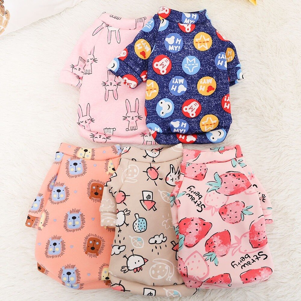 Hondentrui cartoon zachte huisdieren hondenkleding voor kleine middelgrote honden kostuum puppykleding chihuahua yorkie kat huisdier vesten