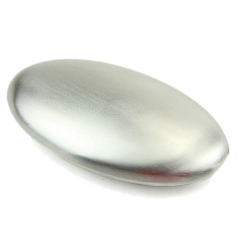 Rustfritt stål såpe hånd eliminerer lukt lukt luktfjerner holder inkludert (88mm x 46mm x 19mm)