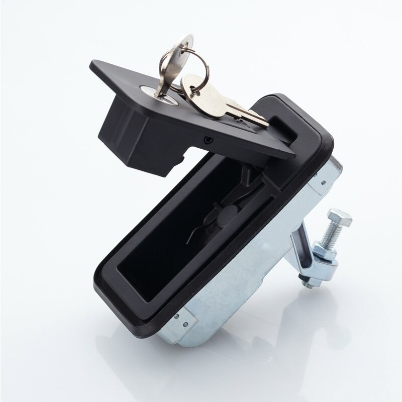 Professionele Elektrische Kast Lock Vending Kabinet Lock Compressoren Kofferbak Rock Eenvoudig Te Installeren Rv Lock Zwart