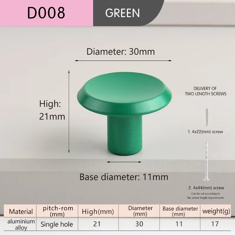 Colourful Round Knobs Drawer Knobs Cabinet Pulls Kitchen Handle Furniture Small Handle For Kids Room Hardware Furniture Hardware: Chartreuse