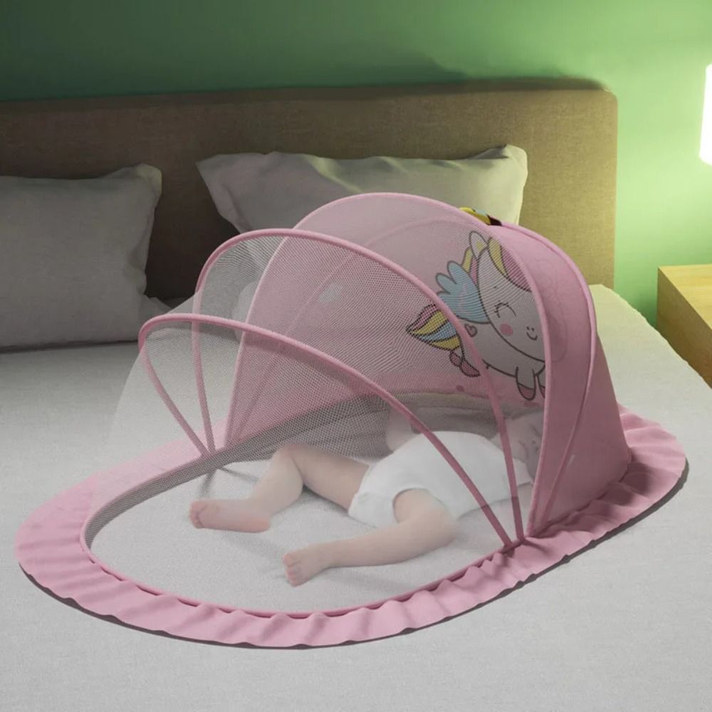 Cama dobrável prática mosquiteira acessórios indefinidos dossel yurt plástico proteção solar mosquiteira
