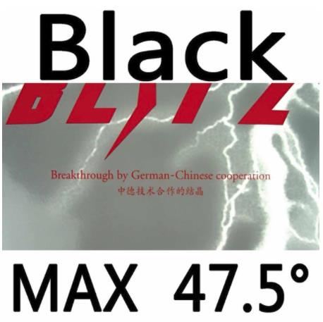 PALIO BLIT&#39;Z / BLITZ (Made in Germany) BLIT-Z Table Tennis Rubber Palio Ping Pong Sponge: Black MAX H47.5